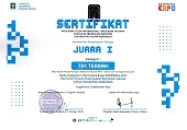 Scholarium First Place certificate